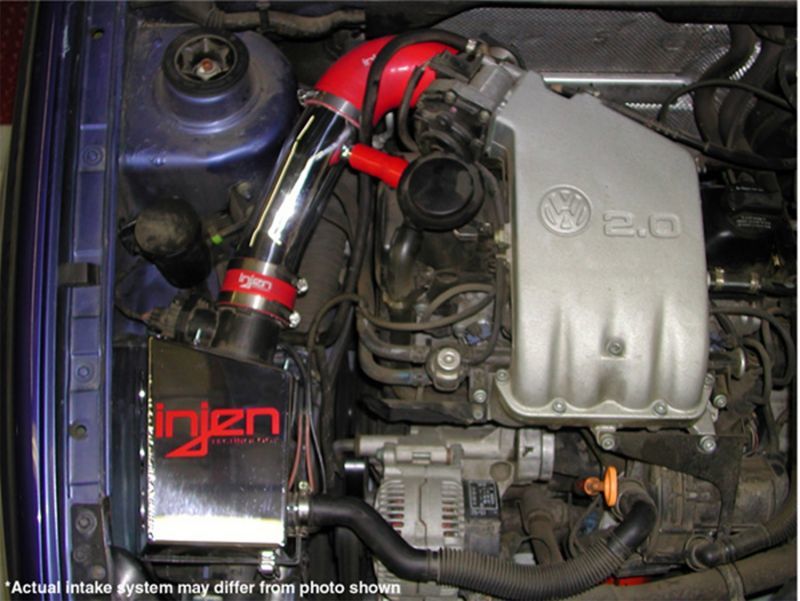Injen 96-98 Jetta / Golf 2.0L OBD2 Only Single Pressure Regulating Valve Only Black Short Ram Intake Cold Air Intakes Injen