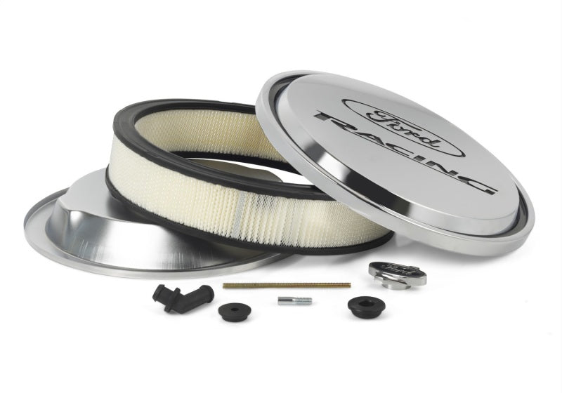 Ford Racing Chrome Slant Edge Air Cleaner Assembly Air Filters - Universal Fit Ford Racing
