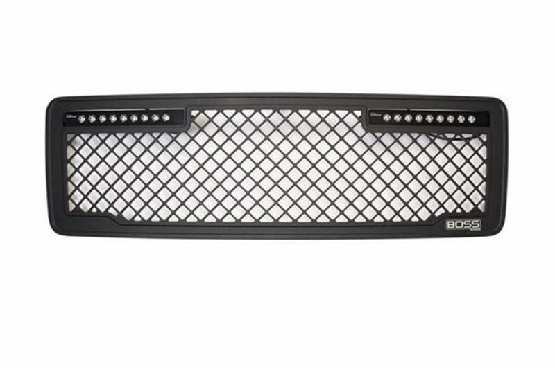 Putco 13-14 Ford F-150 - Lighted (w/ 10in Luminix Light Bar) Lighted Boss Grille Grilles Putco