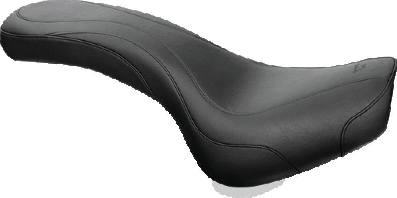 Mustang 13-17 Harley Softail Breakout Standard Touring Solo Seat Trapezoid - Black Solo Motorcycle Seats Mustang Motorcycle