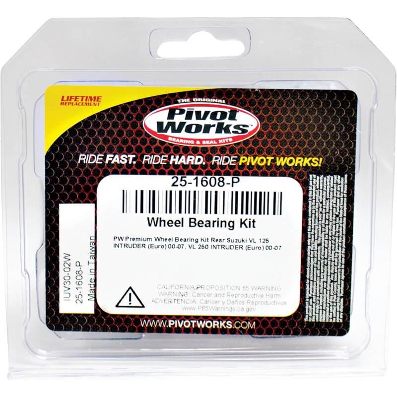 Pivot Works Suzuki Wheel Bearing Kit Premium Bearings Control Arms Pivot Works