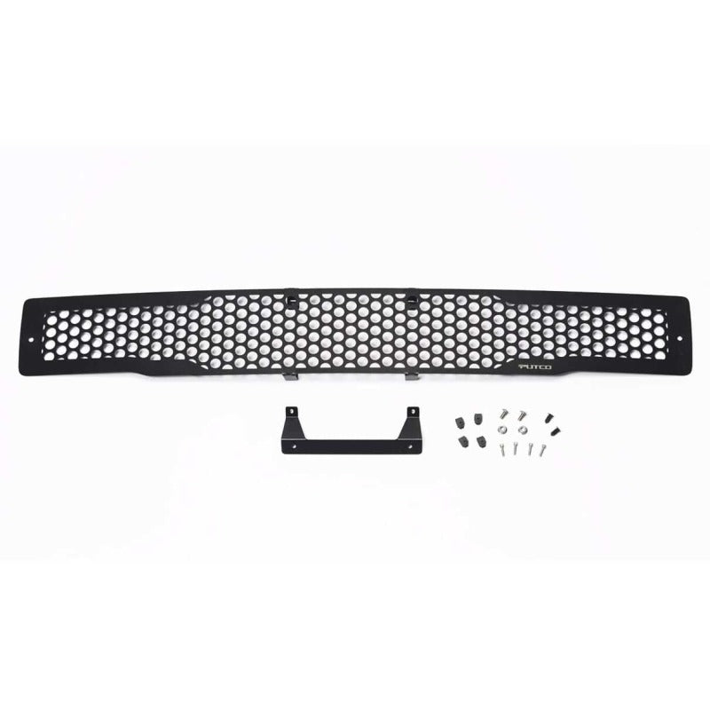 Putco 15-17 Ford F-150 - Stainless Steel Black Punch Design Bumper Grille Inserts Grilles Putco