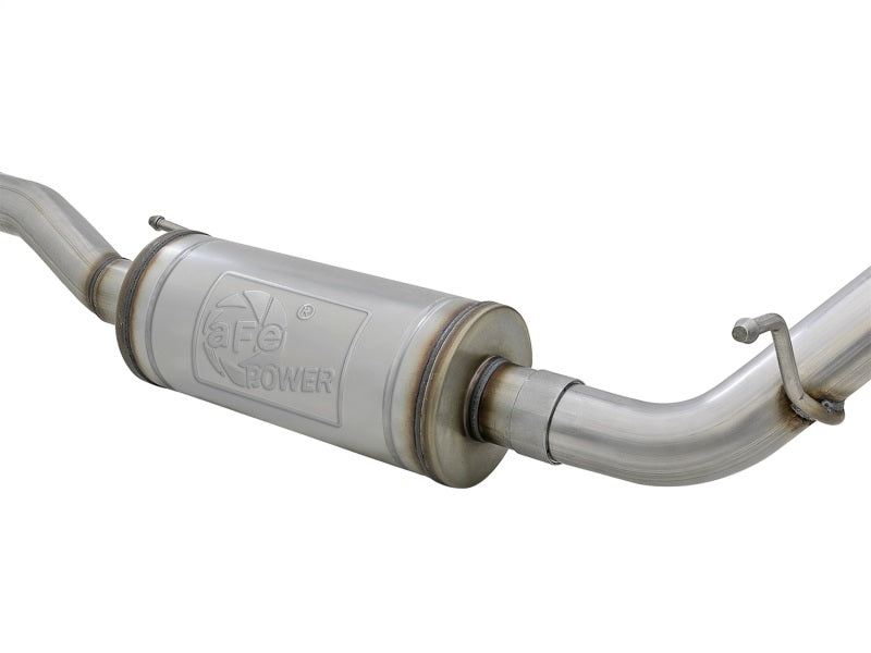 aFe Rebel Series 2.5in 409 SS Cat-Back Exhaust w/ Polished Tips 07+ Jeep Wrangler (JK) V6 3.6L/3.8L Catback aFe