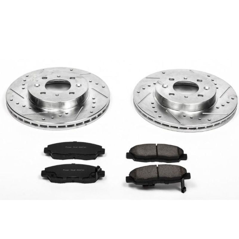 Power Stop 96-05 Honda Civic Front Z23 Evolution Sport Brake Kit Brake Kits - Performance D&S PowerStop