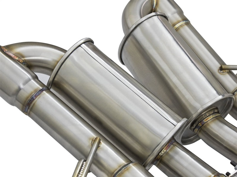aFe MACHForce XP 3in-2 1/2in Axle Back 304SS Exhaust w/ Polished Tips 15-17 Chevy Corvette Z06 Axle Back aFe