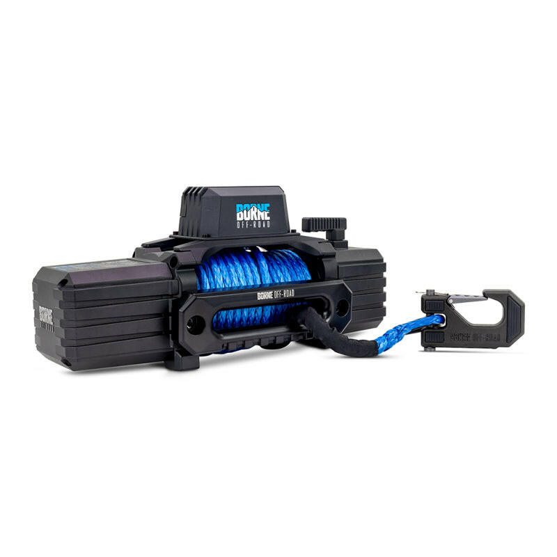 Borne Off-Road 10K Winch - Blue Synthetic Rope Winches Borne Off-Road