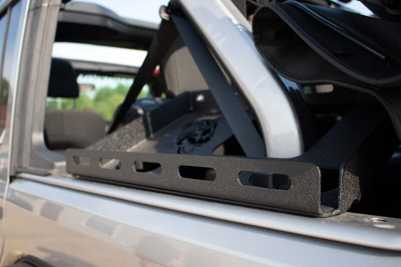 Fishbone Offroad 07-18 Jeep Wrangler JK Tub Rail Tie Downs Steel Powdercoat Storage Racks Fishbone Offroad