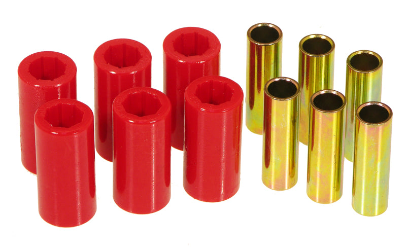 Prothane 55-75 Jeep CJ5/CJ6 Spring & Shackle Bushings - Red Bushing Kits Prothane