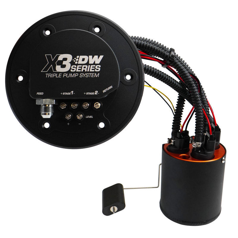 DeatschWerks 98-04 Ford Mustang X3 Module with DW430C Pumps and Install Kit Fuel Pumps DeatschWerks