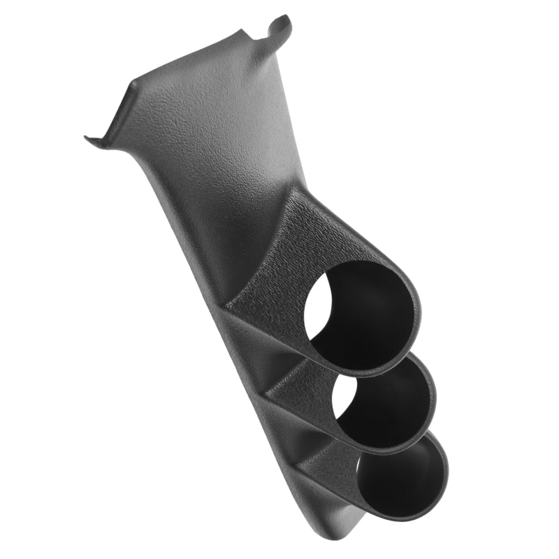 Autometer 86-93 Chevy S-10 2-1/16in Black Triple Pillar Pod Gauge Pods AutoMeter