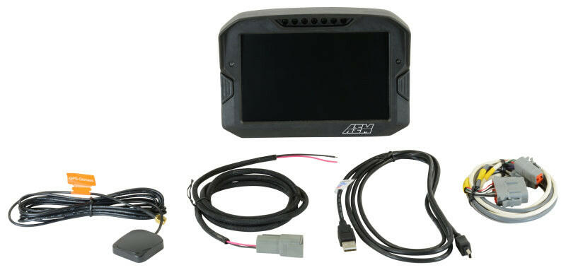 AEM CD-7 Non Logging GPS Enabled Race Dash Carbon Fiber Digital Display w/o VDM (CAN Input Only) Gauges AEM