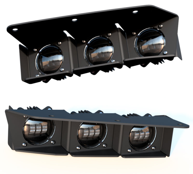 ORACLE Lighting 21-22 Ford Bronco Triple LED Fog Light Kit for Steel Bumper - White Fog Lights ORACLE Lighting