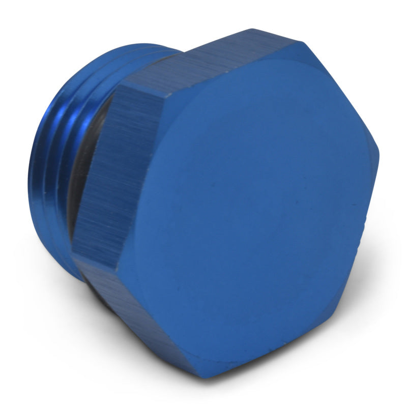 Russell Performance -6 AN Straight Thread Plug (Blue) Fittings Russell