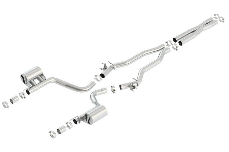 Borla 15-16 Dodge Charger Hellcat 6.2L V8 ATAK Catback Exhaust w/ Valves No Tips Factory Valance Catback Borla