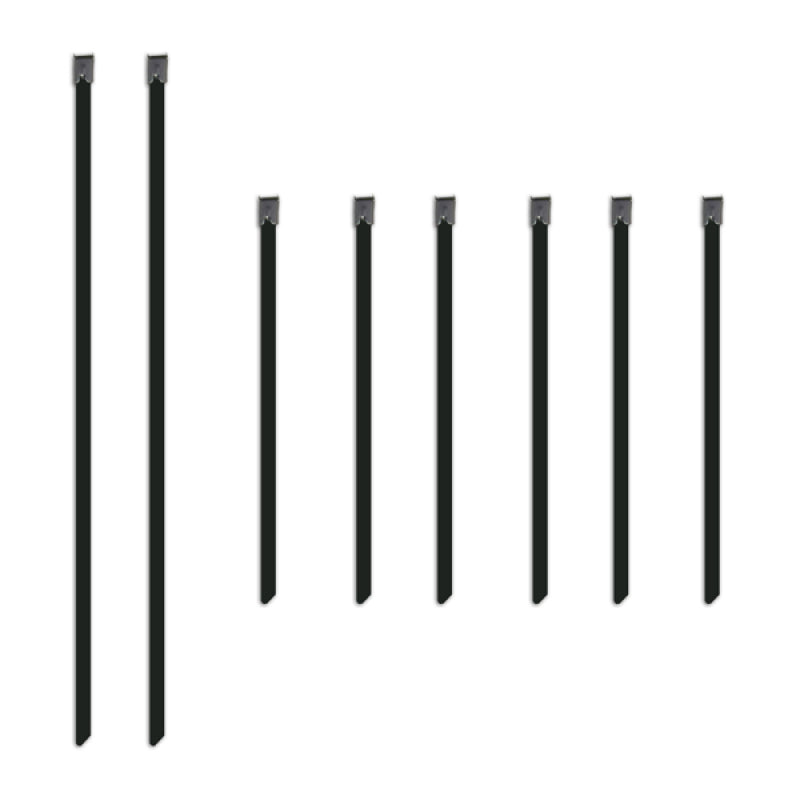 Mishimoto Set of Six 6in & Two 14in Stainless Steel Locking Ties Exhaust Wrap Mishimoto