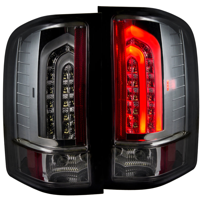 ANZO 2007-2013 Chevrolet Silverado 1500 LED Taillights Smoke G2 Tail Lights ANZO
