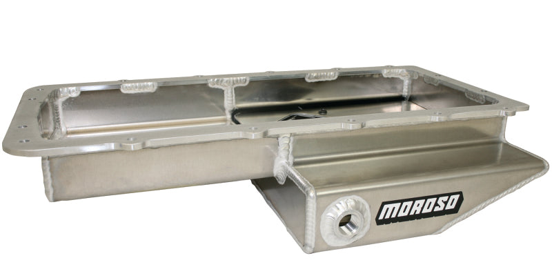 Moroso Ford 5.0 Coyote/Cobra (w/Rear Sump) Road Race Baffled Wet Sump 9.5qt 4.5in Aluminum Oil Pan Oil Pans Moroso