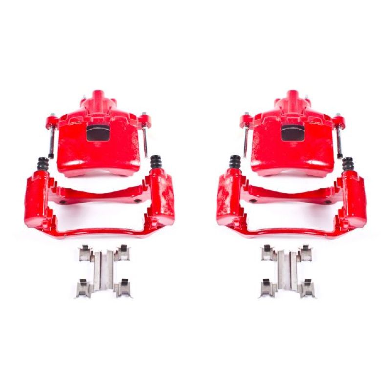 Power Stop 05-09 Buick Allure Front Red Calipers w/Brackets - Pair Brake Calipers - Perf PowerStop