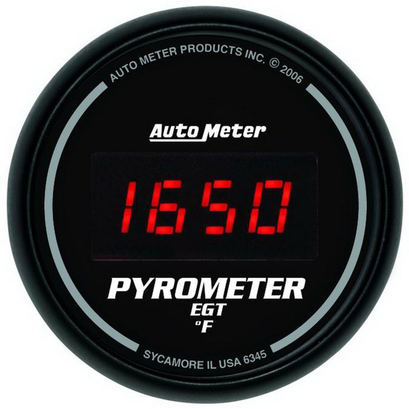 Autometer Z Series 52mm 0-2000 Deg F Digital EGT/Pyrometer Gauge Gauges AutoMeter