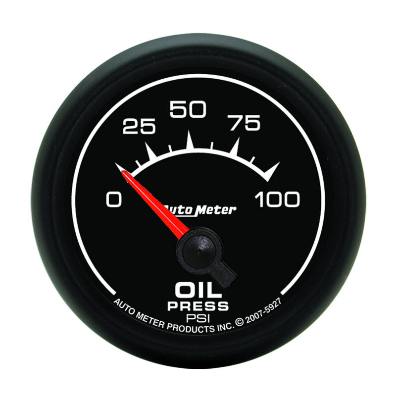 Autometer ES 52mm 100 PSI Short Sweep Electric Oil Pressure Gauge Gauges AutoMeter