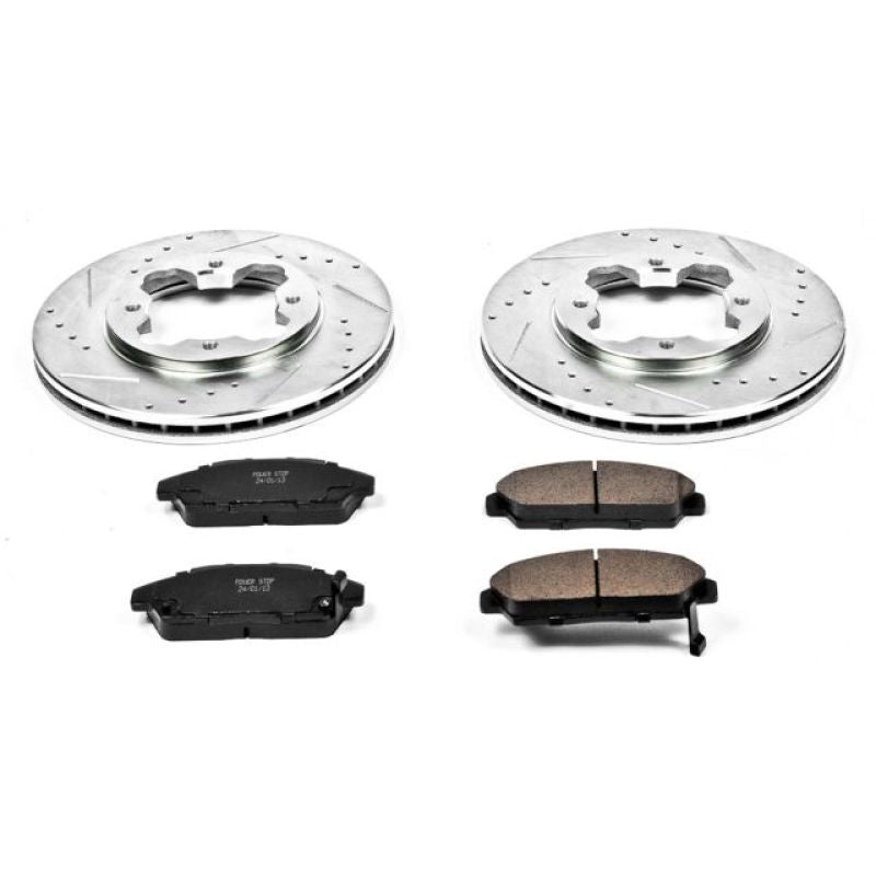 Power Stop 90-93 Honda Accord Front Z23 Evolution Sport Brake Kit Brake Kits - Performance D&S PowerStop
