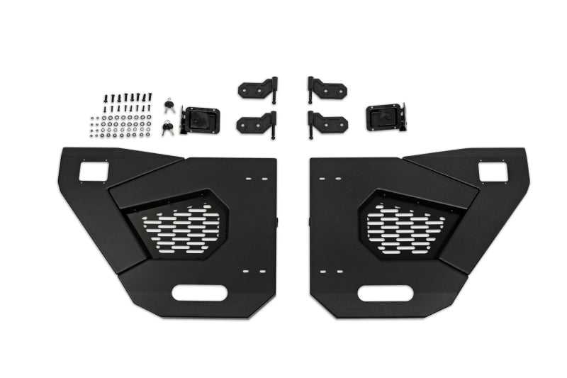 DV8 Offroad 18-22 Jeep Wrangler JL/JT Spec Series Half Doors - Rear Set Doors DV8 Offroad