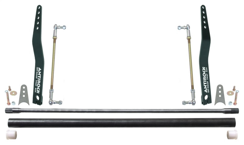 RockJock Antirock Sway Bar Kit Universal 32in Bar 20in Bent Steel Arms Sway Bars RockJock