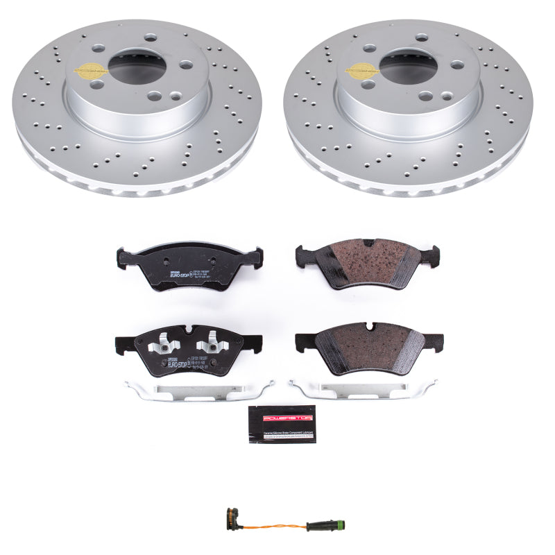 Power Stop 07-09 Mercedes-Benz E550 Front Euro-Stop Brake Kit Brake Kits - OE PowerStop