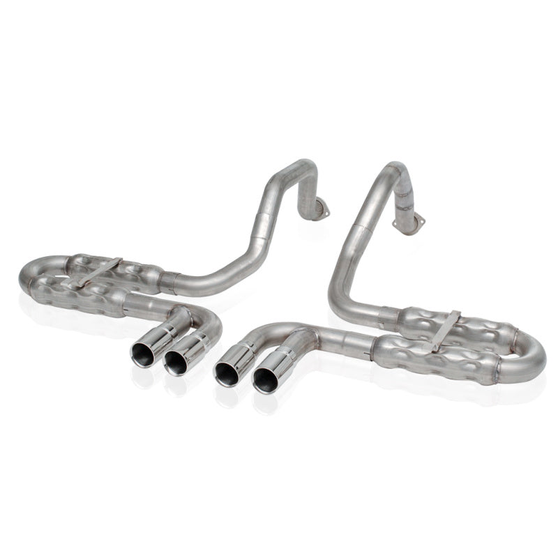 Stainless Works 1997-04 Corvette C5 2-1/2in Axleback Quad Rolled Edge Tips Catback Stainless Works