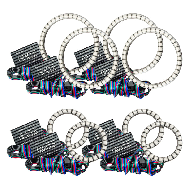 Oracle Vector Jeep Wrangler JK Grille Halo Kit - ColorSHIFT w/o Controller Light Accessories and Wiring ORACLE Lighting