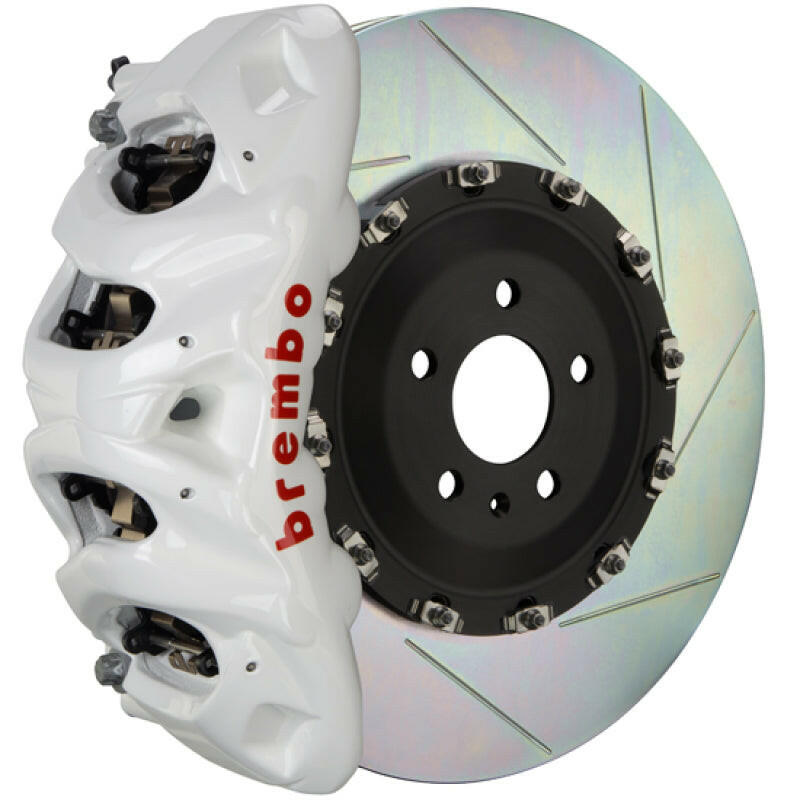 Brembo 21+ Sienna (XL40) Front GT BBK 6 Piston Cast 380x34 2pc Rotor Slotted Type-1- White Brake Kits - Performance Slot Brembo
