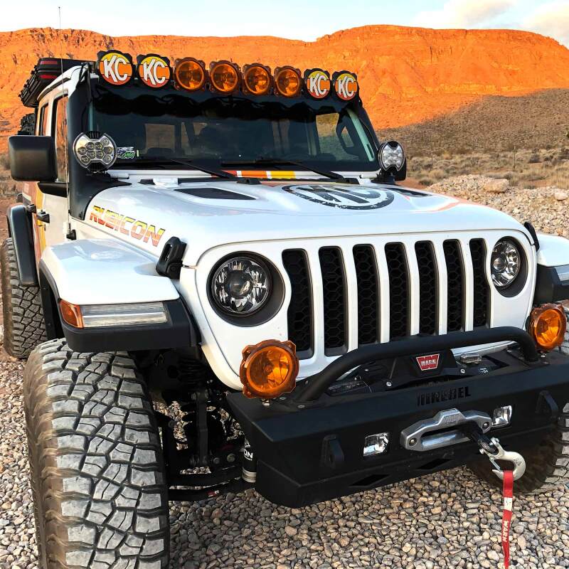 KC HiLiTES 6in. Light Shield for SlimLite LED - Clear Light Covers and Guards KC HiLiTES