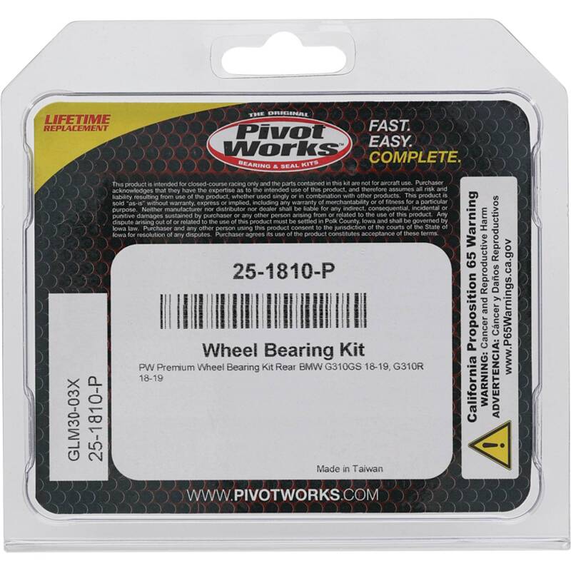 Pivot Works BMW Wheel Bearing Kit Premium Bearings Control Arms Pivot Works