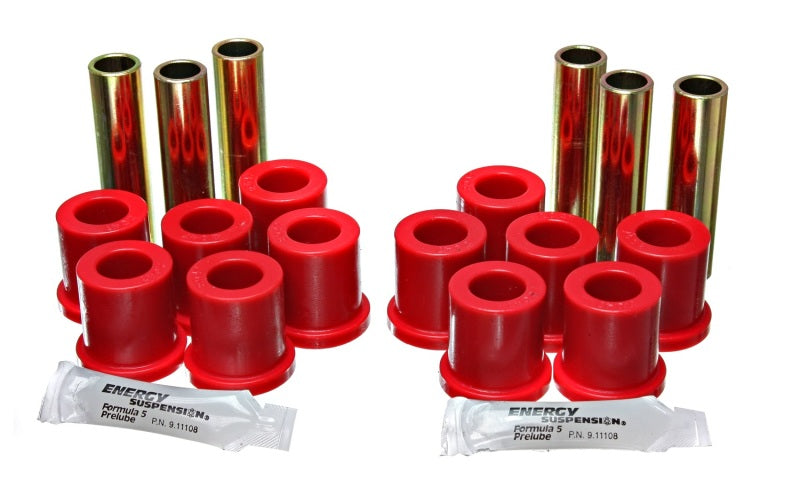 Energy Suspension Fd 2Wd Rr Sprg Bush Set - Red Bushing Kits Energy Suspension
