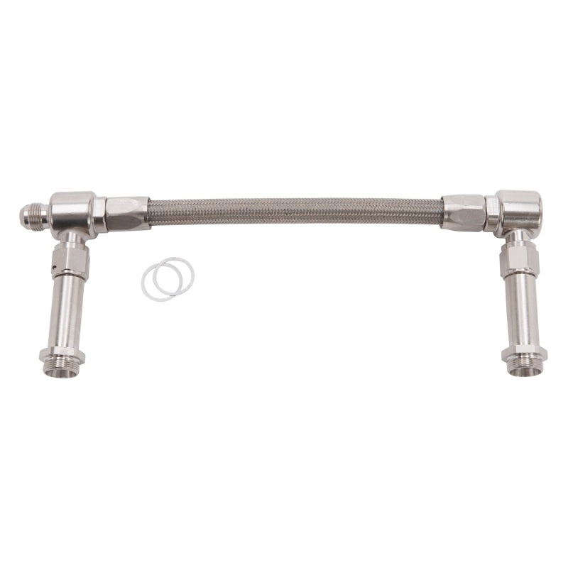 Russell Performance -8 AN to -8 AN ProFlex Holley 4500 Dual Inlet Carb Kit (Endura) Carburetor Fuel Inlet Kits Russell