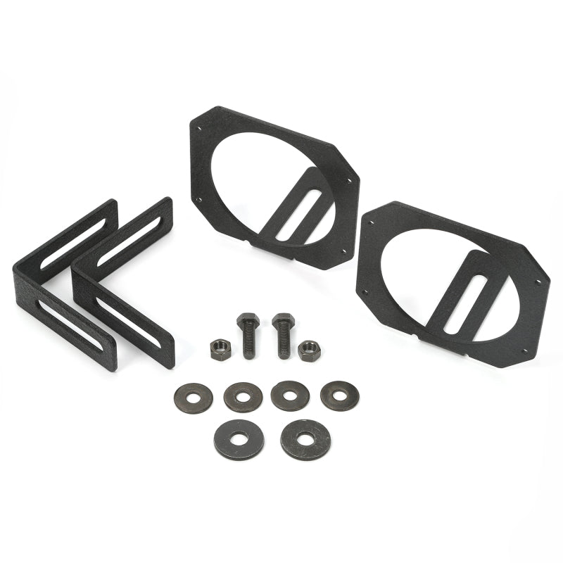 Rugged Ridge 07-18 Jeep Wrangler JK 3.5in Round / 3in Cube LED Light Mount Brackets Light Bars & Cubes Rugged Ridge