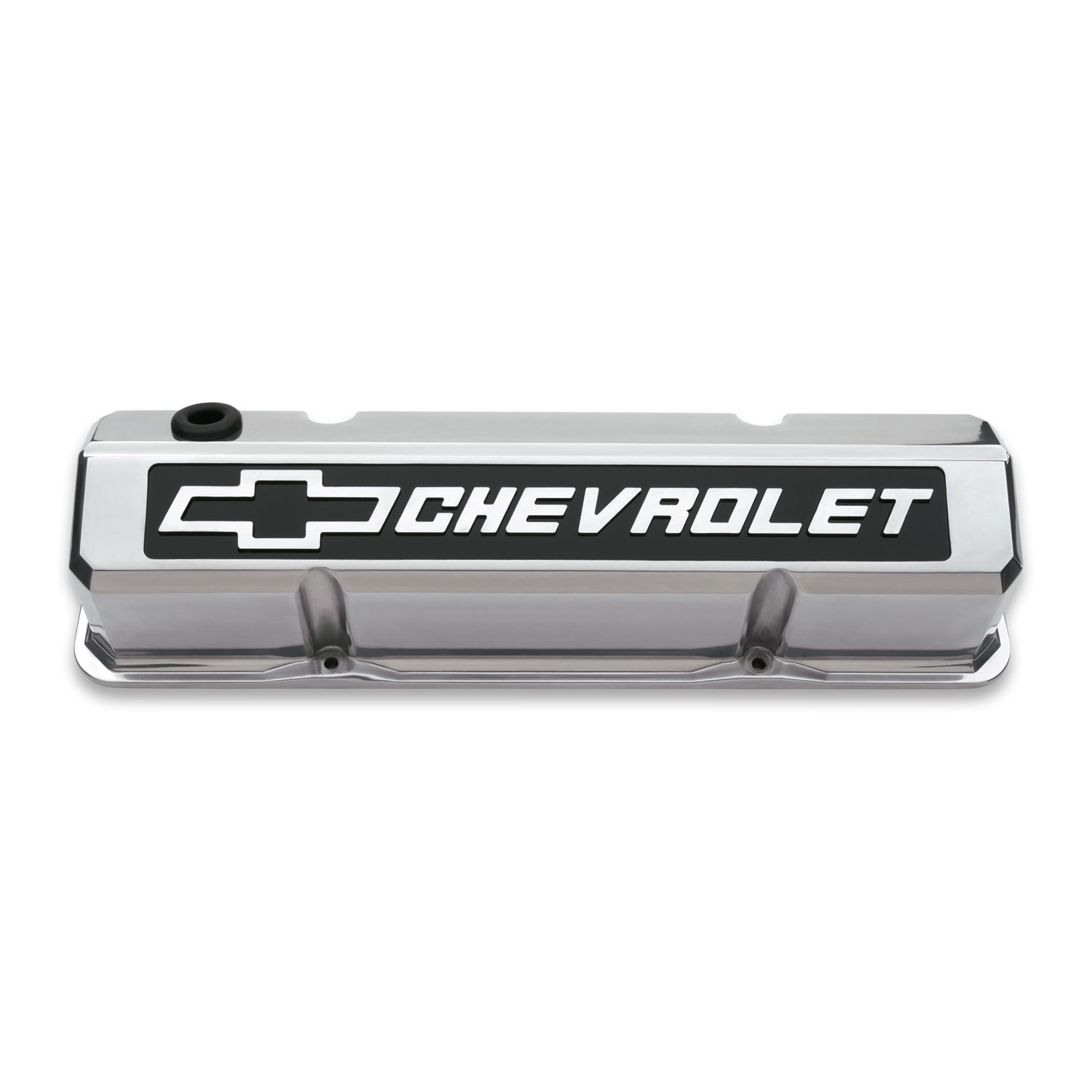 SBC Slant Edge Polished V/C Tall Raised Logo Engine Valve Cover Proform