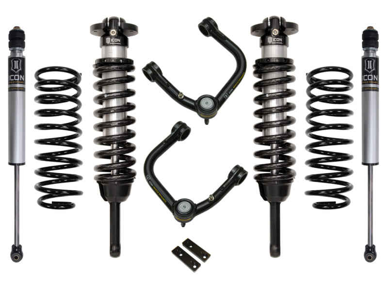 ICON 2010+ Toyota FJ/4Runner 0-3.5in Stage 2 Suspension System w/Tubular Uca Coilovers ICON