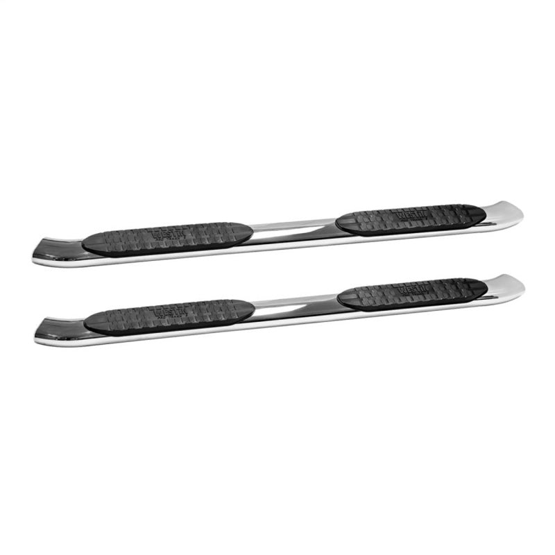 Westin 19-20 Ram 1500 Crew Cab PRO TRAXX 5 Oval Nerf Step Bars - Stainless Steel Nerf Bars Westin