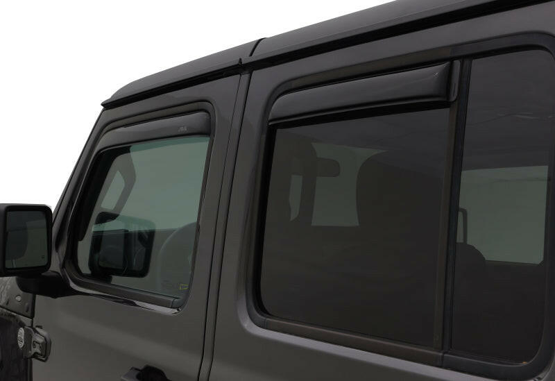 AVS 2018 Jeep Wrangler Unlimited (4-Door) Ventvisor In-Channel Window Deflectors 4pc - Smoke Wind Deflectors AVS