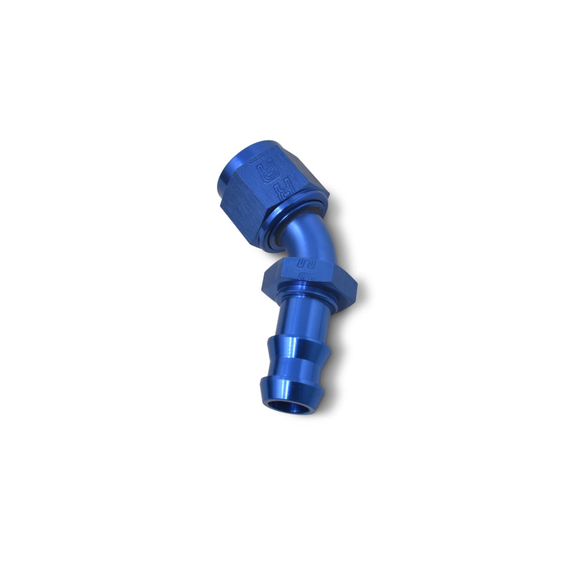 Russell Performance -4 AN Twist-Lok 45 Degree Hose End (Blue) Fittings Russell