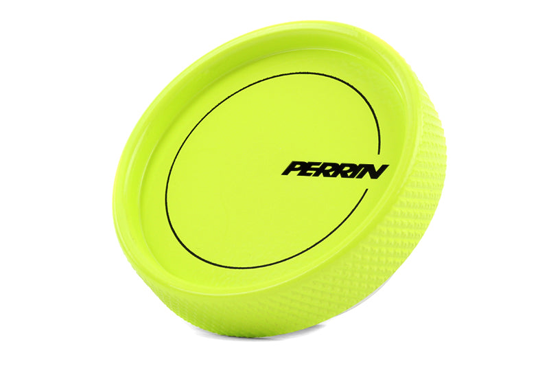 PERRIN 02-25 Subaru Impreza/WRX/STI & 13-25 Crosstrek/BRZ/FR-S/GR86/GR86 Oil Fill Cap - Neon Yellow Oil Caps Perrin Performance