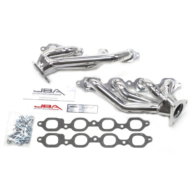 JBA 14-19 GM Truck 5.3L/6.2L DFI 1-5/8in Primary Silver Ctd Cat4Ward Header Headers & Manifolds JBA