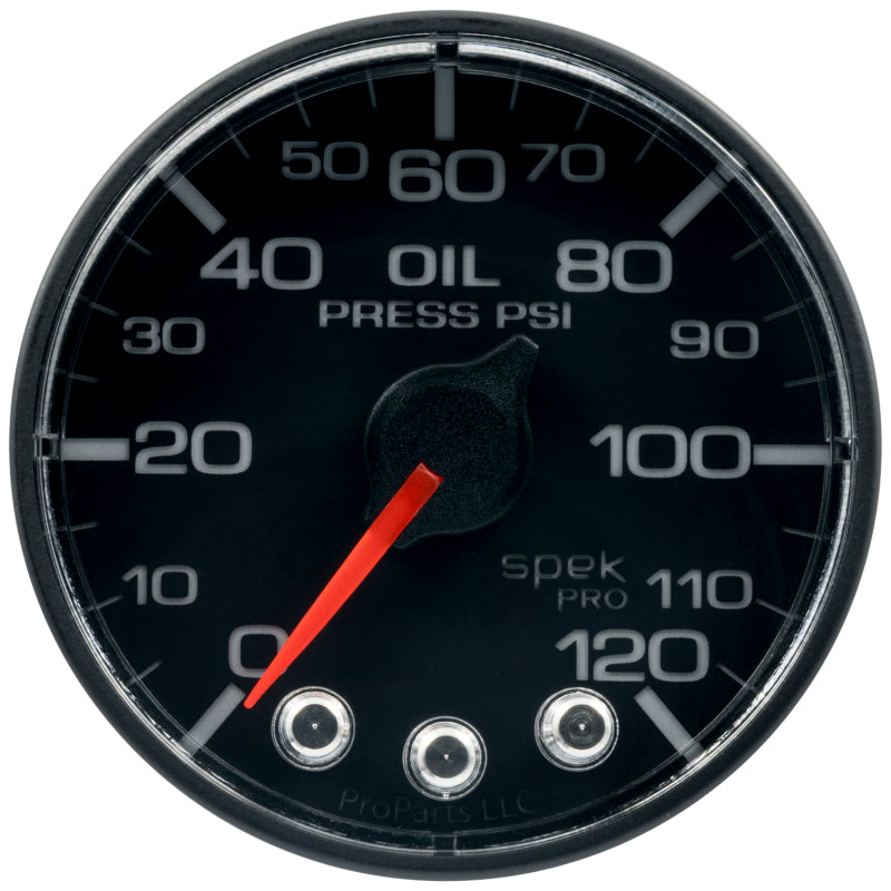 Autometer Spek-Pro 52.4mm 0-120 PSI Digital Stepper Motor Oil Pressue Gauge Gauges AutoMeter