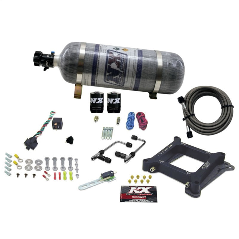 Nitrous Express 4150 Gemini Stage 6 Nitrous Kit (50-300HP) w/Composite Bottle Nitrous Systems Nitrous Express