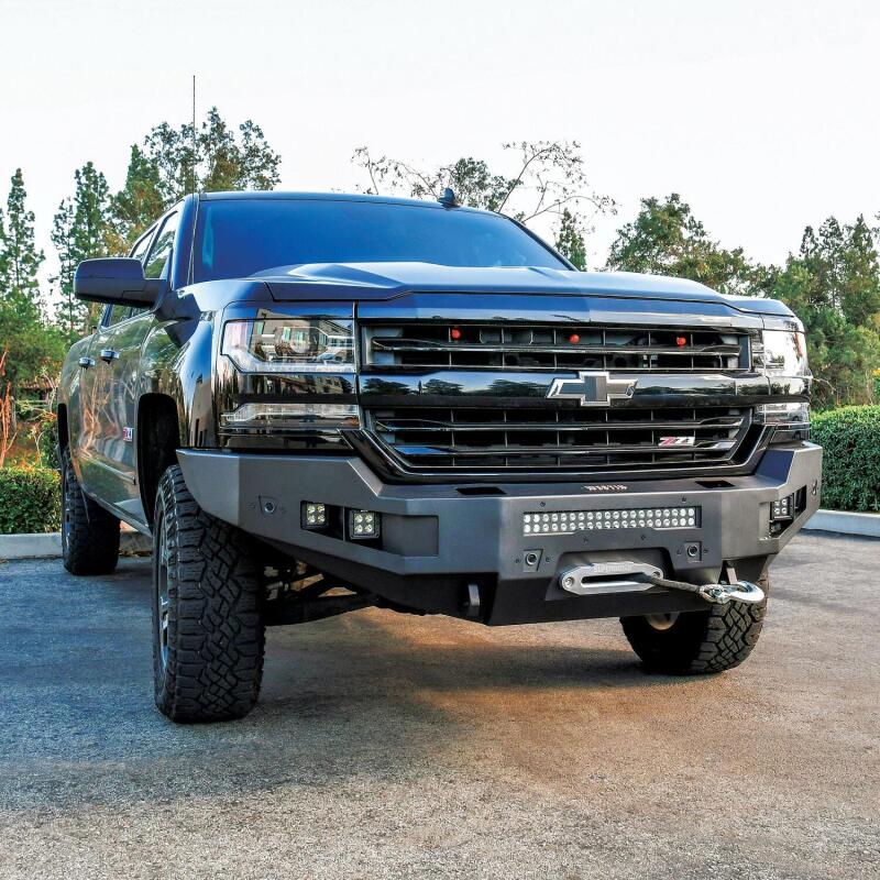 Westin 15-19 Chevrolet Silverado 2500/3500 Pro-Series Front Bumper - Textured Black Bumpers - Steel Westin