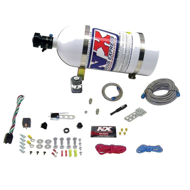 Nitrous Express Dry EFI Single Nozzle Nitrous Kit (35-150HP) w/15lb Bottle Nitrous Systems Nitrous Express