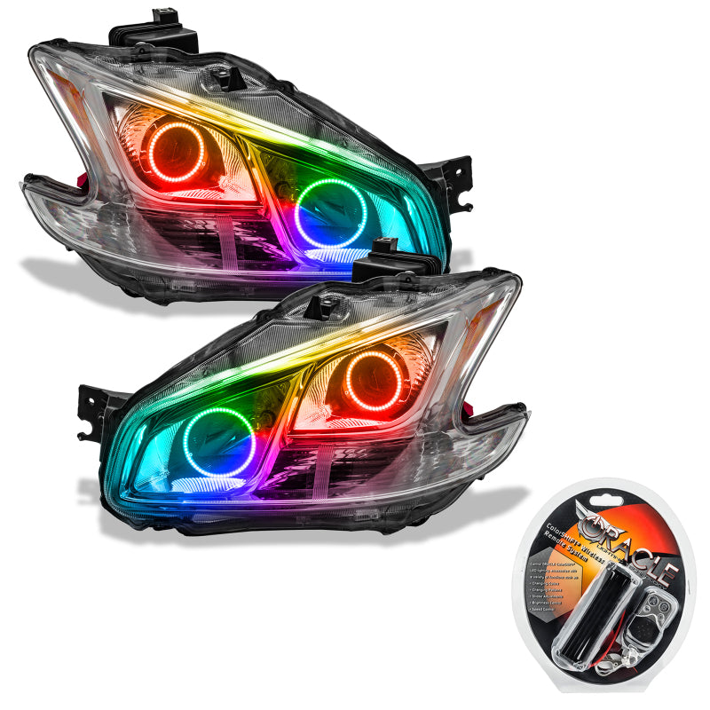 Oracle 09-13 Nissan Maxima SMD HL (Non-HID)-Chrome - ColorSHIFT Headlights ORACLE Lighting