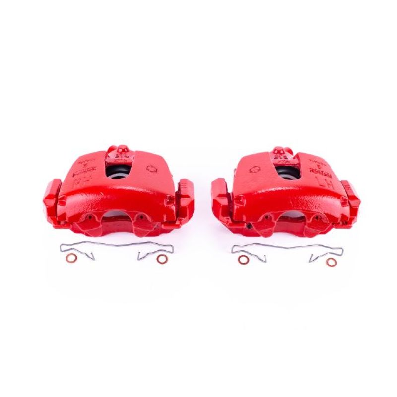 Power Stop 14-17 Ford Escape Front Red Calipers w/Brackets - Pair Brake Calipers - Perf PowerStop