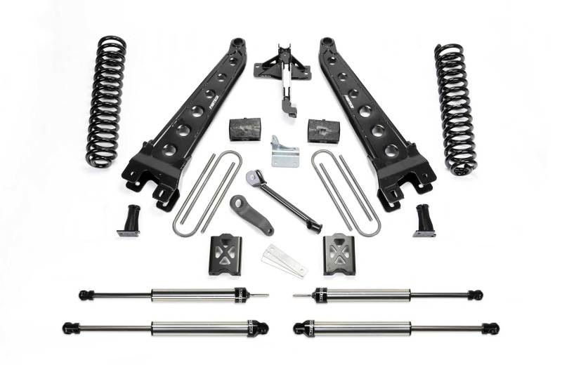 Fabtech 05-07 Ford F250 4WD w/o Factory Overload 6in Rad Arm Sys w/Coils & Dlss Shks Lift Kits Fabtech